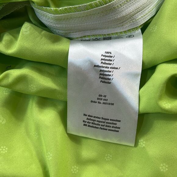Jonina lime green and hot pink dirndl dress, size 42 or L - Picture 7 of 8